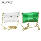 Waterproof Transparent Shoulder Bag Lady Small Flap Travel Messenger