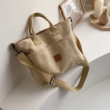 Canvas Shoulder Bag Crossbody Handbag Women Shopping Bag