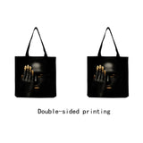 Women Shoulder Bag African Art Foldable Outdoor Travel Tote Bag