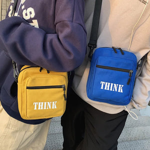 Canvas Shoulder Bag Large Capacity Letter Handbag