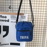 Canvas Shoulder Bag Large Capacity Letter Handbag