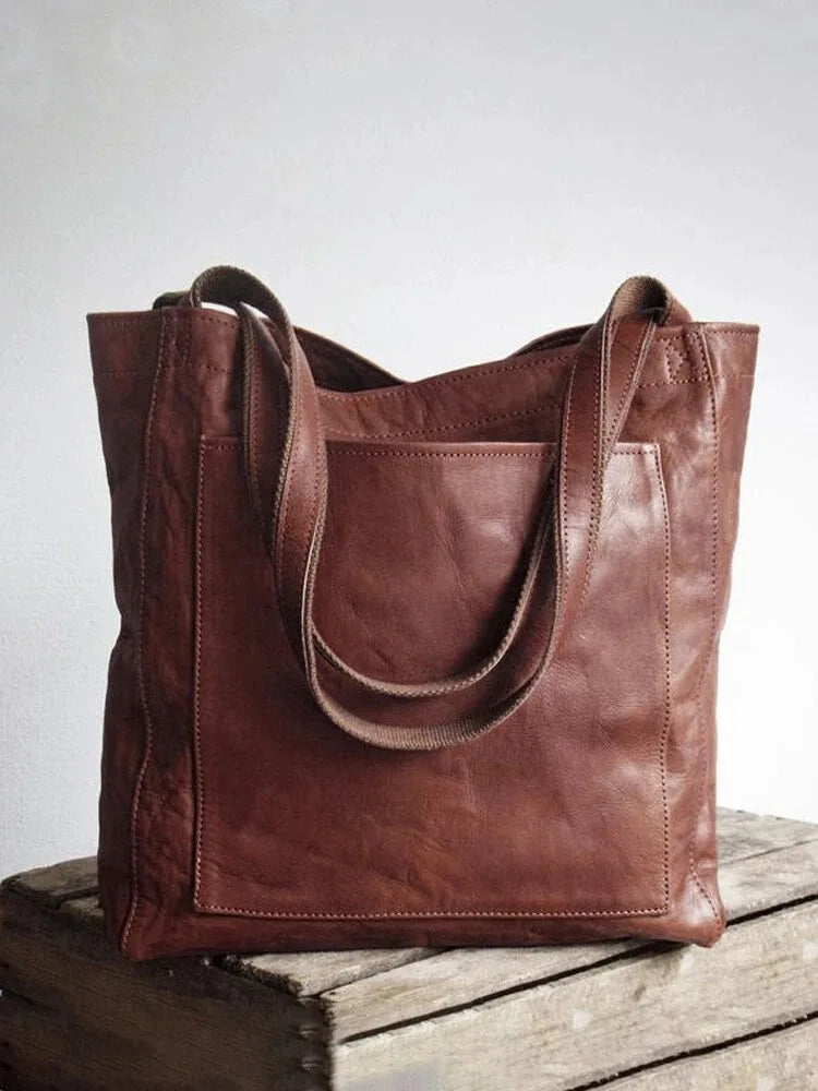 Vintage Style Large Capacity Women Shoulder Bag