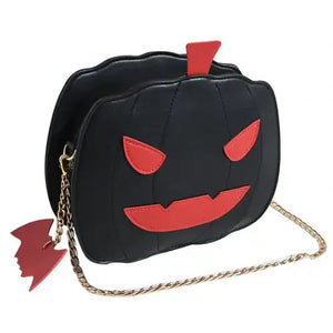 Women Shoulder Bag Leather Creativity Halloween Easter Pumpkin Lamp Handbags