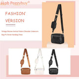 Leather Shoulder Tote Bag Rhombus Pattern Zipper with Small Purse