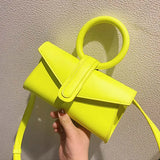 Women Shoulder Bag Leather Waist Bag Round Crossbody Pack Small Tote
