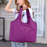 Nylon Beach Tote Bag Shoulder Handbag Top-handle Purse