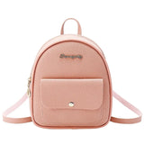 Women Shoulder Bag Small Fresh Letter Label Backpack
