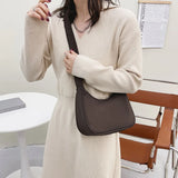 Nylon Shoulder Bag Crescent Shape Underarm Messenger Daily Clutch Tote Bag