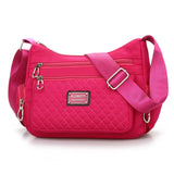 Waterproof Plaid Messenger Bag Large Capacity Lady Handbags