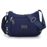 Waterproof Plaid Messenger Bag Large Capacity Lady Handbags