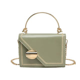 Women Shoulder Bag PU Leather Chain Crossbody Messenger Small Handbag