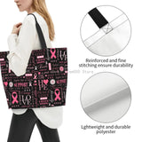 Pink Ribbon Breast Cancer Support Shoulder Bag