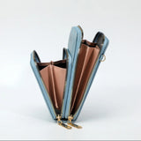 Women Shoulder Bag Pu Leather Wallet Card Pack Touch Screen Mobile Phone Bags