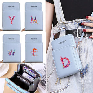 Women Shoulder Bag Pu Leather Wallets Card Pack Touch Screen