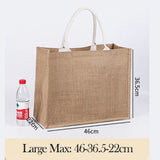 Women Linen Shoulder Bag Purse Large & Small Beach Handbag