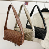 Retro Pure Crossbody Bag Padded Messenger Bag