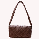 Retro Pure Crossbody Bag Padded Messenger Bag