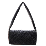 Retro Pure Crossbody Bag Padded Messenger Bag