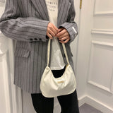 Women Shoulder Bag Retro Solid Messenger Bags Zipper All-Match