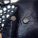 Rivet Crossbody Bag Soft PU Mommy Bag Large Capacity Shopper Bag