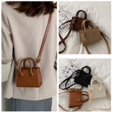 Small Shoulder Bag Crossbody Handbag Retro Mini Purse Flap Tote for Women