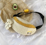 Soft Plush Shoulder Bag for Women Girls