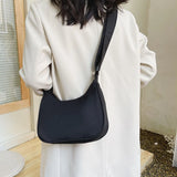 Solid Shoulder Bag for Women Leisure Ladies Dumpling Bags