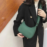 Solid Shoulder Bag for Women Leisure Ladies Dumpling Bags