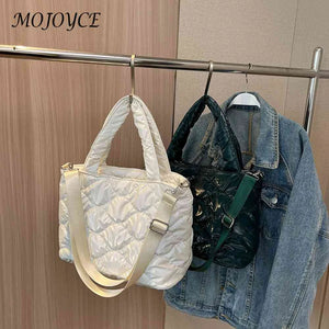 Winter Quilted Shoulder Bag Ladies Large Tote