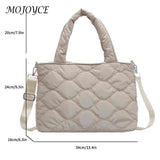 Winter Quilted Shoulder Bag Ladies Large Tote