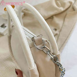 Women Shoulder Bag Solid Oxford Cloth Commute Bag