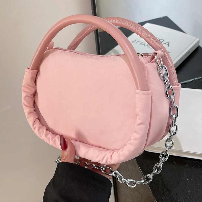 Women Shoulder Bag Oxford Cloth Chain Small Tote Travel Purse
