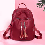 Solid School Bag For Teenage Girl Female Backpack Casual Women Backpack