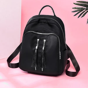 Solid School Bag For Teenage Girl Female Backpack Casual Women Backpack