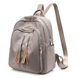 Solid School Bag For Teenage Girl Female Backpack Casual Women Backpack
