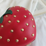 Red Strawberry Clutches Bag Women Chain Crossbody Bag