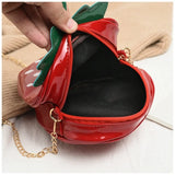 Strawberry Shape Shoulder Bag Chain Crossbody Fruit Purses Handbag