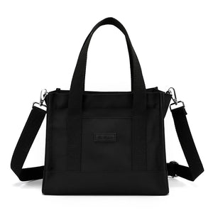 Women Shoulder Bag Tote Casual Zipper Handle Canvas Crossbody Bag