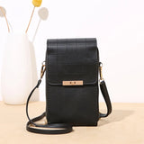 Women Shoulder Bag Touch Screen Mobile Phone Purse Female Crossbody Wallet
