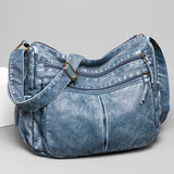 Women Shoulder Bag Vintage Crossbody Messenger Pack Brown