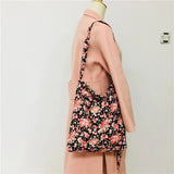 Women Shoulder Bag Winter Cotton Bags Lady Bag CrossBody Bags Japanese Flowers C