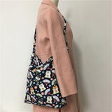 Women Shoulder Bag Winter Cotton Bags Lady Bag CrossBody Bags Japanese Flowers C