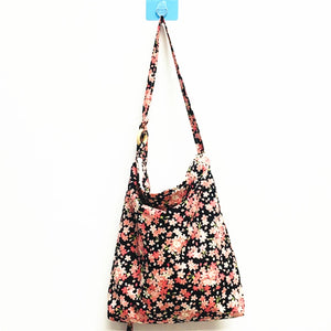 Women Shoulder Bag Winter Cotton Bags Lady Bag CrossBody Bags Japanese Flowers C