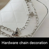 Women Shoulder Bag Butterfly Chain Decoration Detachable Strap