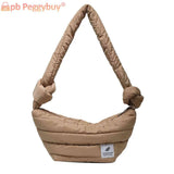 Women Shoulder Bag Solid Crossbody Knot Stripe Messenger Vintage Wallet