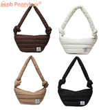 Women Shoulder Bag Solid Crossbody Knot Stripe Messenger Vintage Wallet