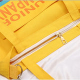 Canvas Tote Bags Cartoon Anime Print Crossbody Bags