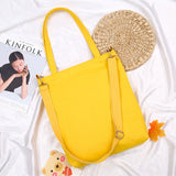 Canvas Tote Bags Cartoon Anime Print Crossbody Bags