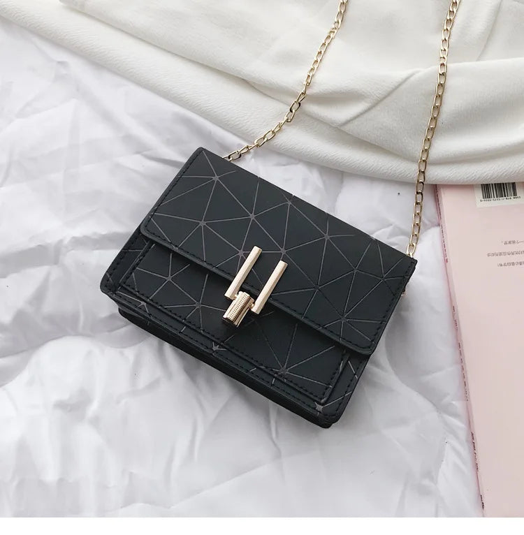 Summer Shoulder Bag Chain Handbag Wild Crack Print Messenger Bag
