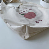 Canvas Shoulder Bag Large Capacity School Tote Ulzzang